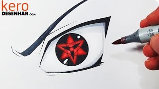 DESENHANDO o KAKASHI com 2 MANGEKYOU SHARINGAN 