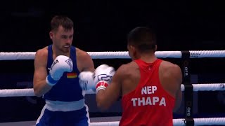 R64 (63.5KG) THAPA BHUPENDRA (NEP) vs GOEKDUMAN DEVRIM (GER) |  IBA World Boxing Championships 2023