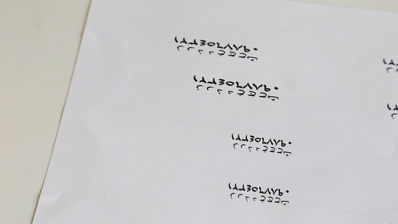 Arabic language handheld inkjet printer print black & red color on paper sheet YouTube