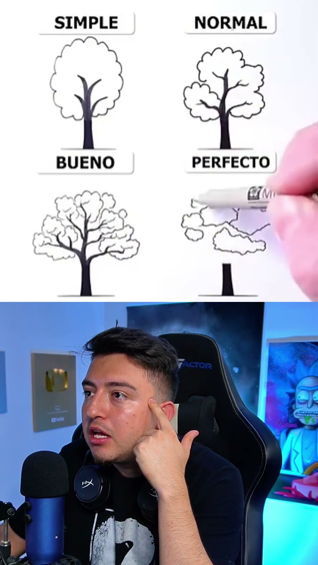 DIBUJANDO UN ARBOL PERFECTO #shorts
