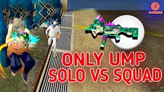 ONLY UMP🔥 !!! || SOLO VS SQUAD || IMPOSSIBLE 99% HEADSHOT RATE ⚡|| INTEL I5 🖥 FREEFIRE