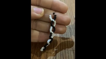 DNA bracelet tutorial 🖤🤍🖤🤍