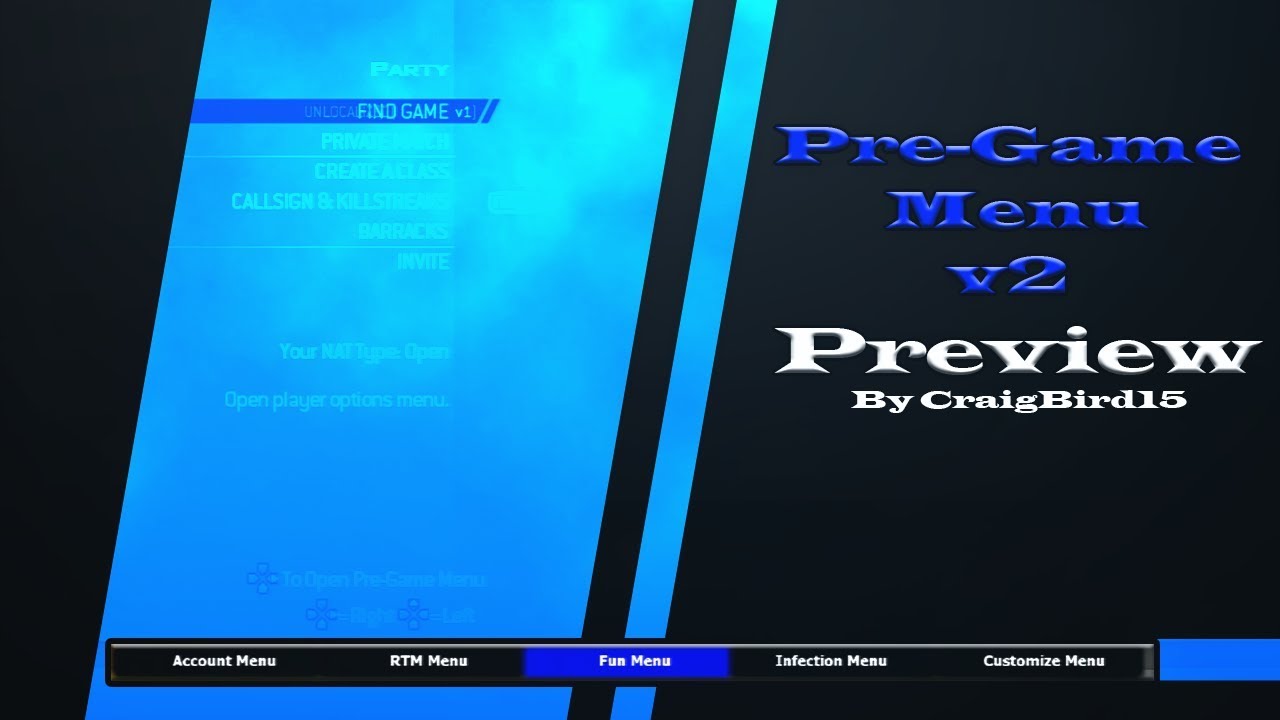 [MW2/OFW] Pre Game Menu v2 | Preview (No Jailbreak)