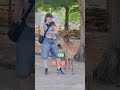 遊ぶヨーロッパ人観光客のニホンジカ 🩵🦌💯
