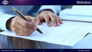 Ambrosus - Supply Chain Quality Assurance by Smart Contracts