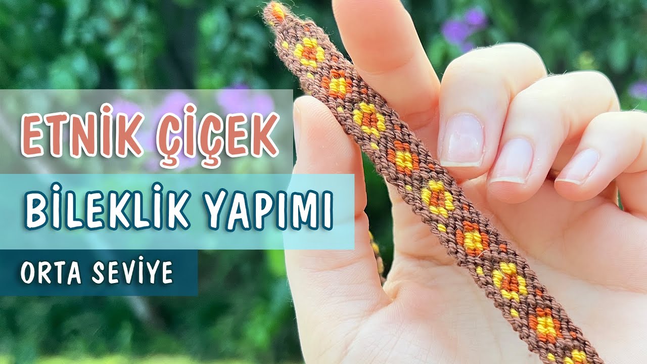 Etnik Bileklik Yapımı / İpten Bileklik Yapımı / DIY / 102
