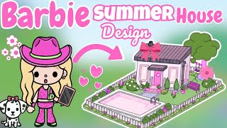 NEW VIDEO!😱Barbie Summer House Design with Pink Pool💖🌴|Toca Boca House Ideas|Toca Life World