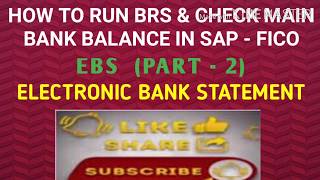 SAP-FICO (Session-48) How to run Electronic bank statement (EBS PART -2) | SAPFICO REALTIME TRAINING