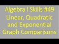 Algera I Skills #49: Linear, Quadratic, Exponential Graph Comparisons