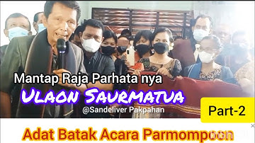 #adatbatak  ACARA MOPPO ADAT SAURMATUA (Part-2).