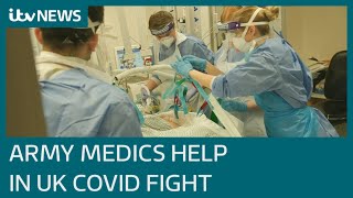 Covid: Inside the UK hospital relying on army medics and volunteers | ITV News