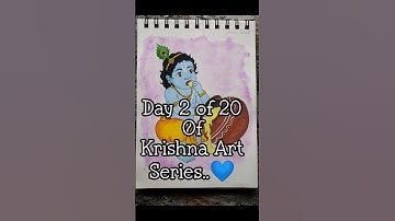 How to draw Little Krishna eating butter..💙🎨 #art #drawingideas #easy #krishna #art #challenge