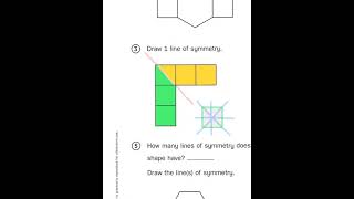 Everyday Math, 4th Grade, Home Links 8.4 "Line Symmetry" page 227