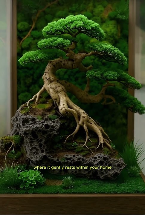 A terrarium, a small living scene, crafted to hold nature’s calmness