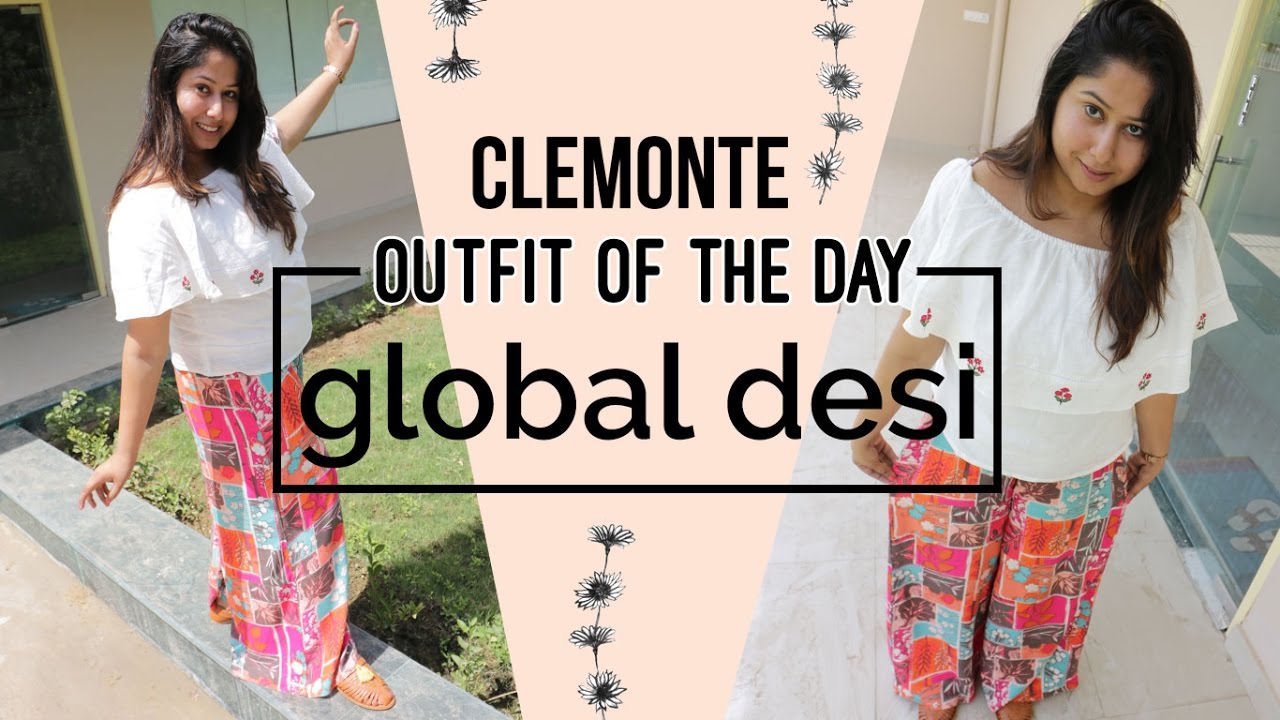 Outfit of the Day : Global Desi Bardot & Palazzo Pants Feat. Gypsa
