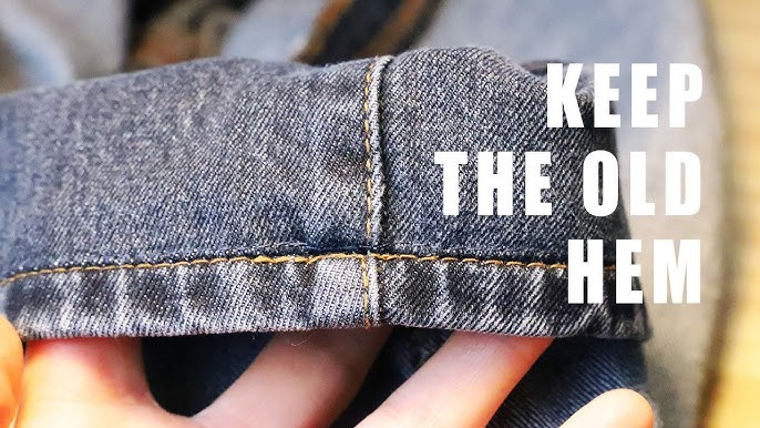 How to Hem Jeans with the Original Hem - Euro Hem Tutorial