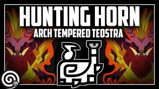 SUPPORT BUILD - Hunting Horn vs Arch Tempered Teostra | Monster Hunter World
