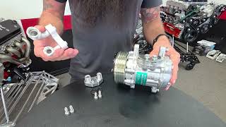 Sanden 7176 fittings guide 90 degree and straight fittings