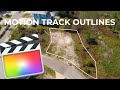 Drone for real estate with lot lines using pixel film studios auto tracker outline in fcpx