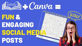 Thea's Tutorials: How to Create Word Search WOW! Factor Posts Using Aududu & Canva
