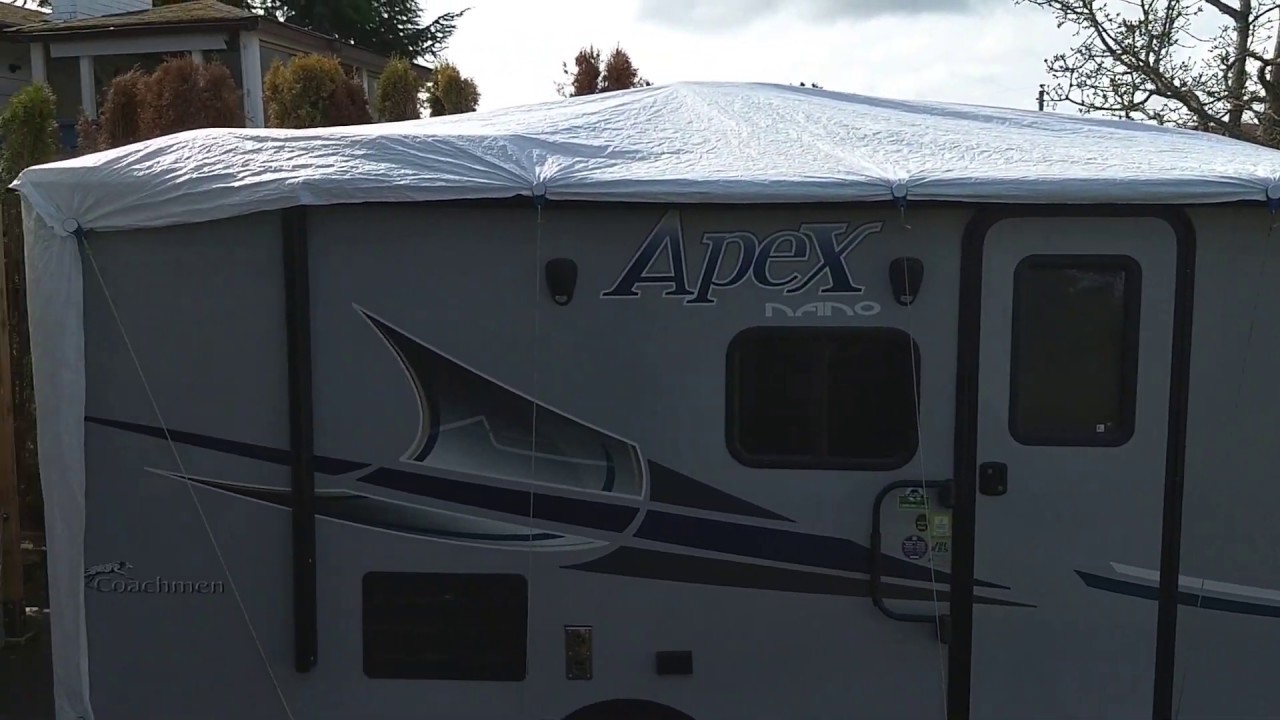 Cheap DIY Tyvek RV\Travel Trailer Cover YouTube
