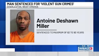 Man sentenced for 'violent gun crimes'