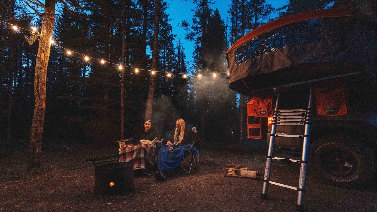 The Best Camp Vibes ($17 LED String Lights) - 2020 Tacoma RTT Camping 🇨🇦  