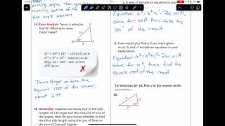 Honors Geometry 8-4 Worksheet Key Video