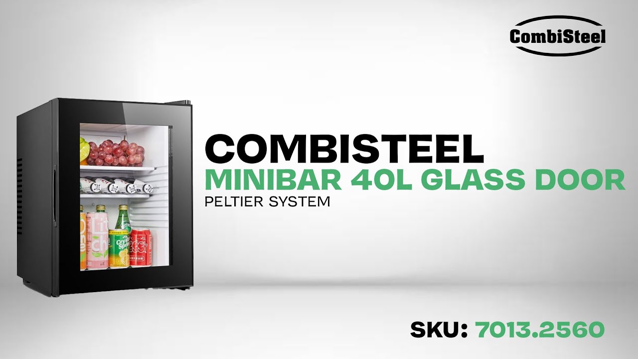 Combisteel Minibar 40L Glass Door Peltier System