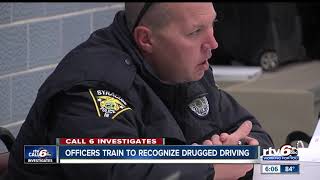 Police officers train on how to detect drugged driving
