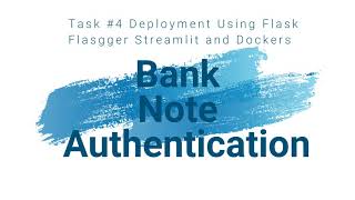 Bank Note Authentication End To End Deployment |  Data Science | Dockers | Streamlit | Github!
