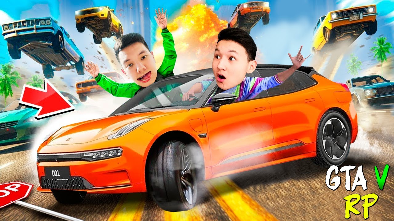 БІЗДІ ҚУАЛАП ЖЕТКЕН АДАМҒА 800.000$ БЕРЕМІЗ! ZEEKR 001-мен ҚАШАМЫЗ! ГТА 5 РП РАДМИР казакша