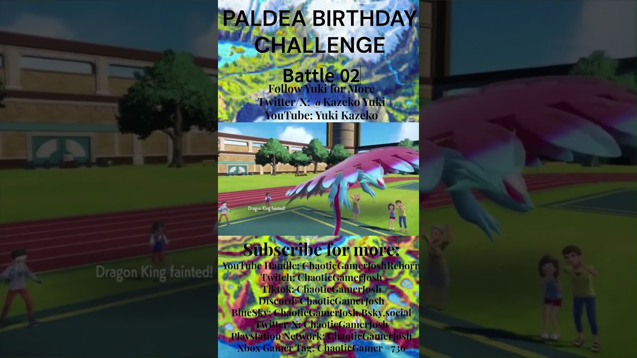PALDEA BIRTHDAY CHALLENGE (Feat @YukiKazeko) (Highlights) - Short 15