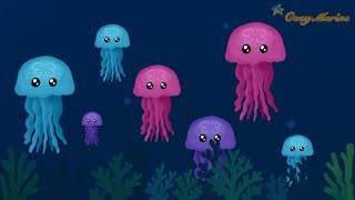 Relaxing Jellyfish Animation with Light Piano and Underwater Ambience🪼🫧 screenshot 3