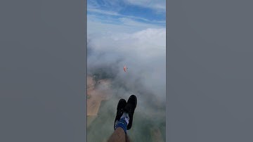 Spiraling through the clouds! #paramotor