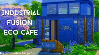 latte. Industrial Fusion Eco Cafe | NoCC | Sims 4 | Interior Design by Gia XoXo