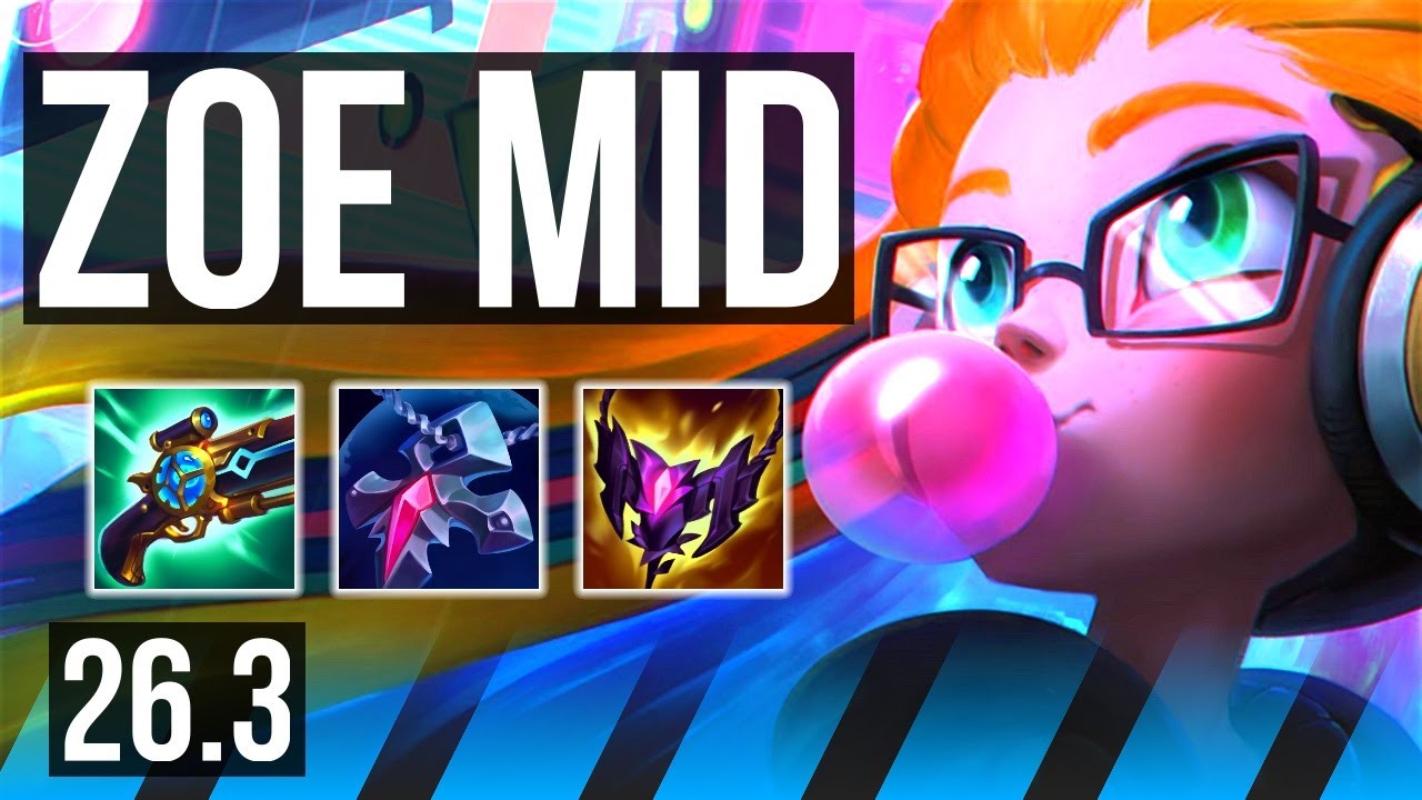 ZOE vs FIZZ (MID) | Good KDA: 13/1/8, 45K damage | EUW Master | 26.3