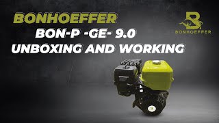 Gasoline Engine BON-P-GE-9.0HP Unboxing & Performance
