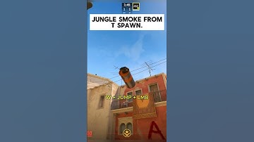CS2 Mirage - Jungle smoke from T Spawn. #csgo #cs2tips #cs2 #cs2gameplay