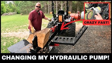 Ik versnel mijn splitter! GROTERE hydraulische pomp!