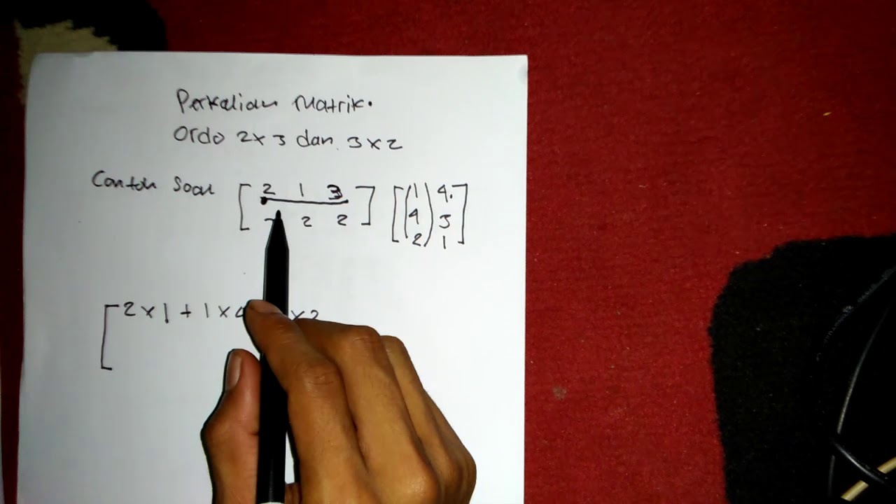 Rumus Perkalian Matriks Ordo 2x3 - Matematika Dasar