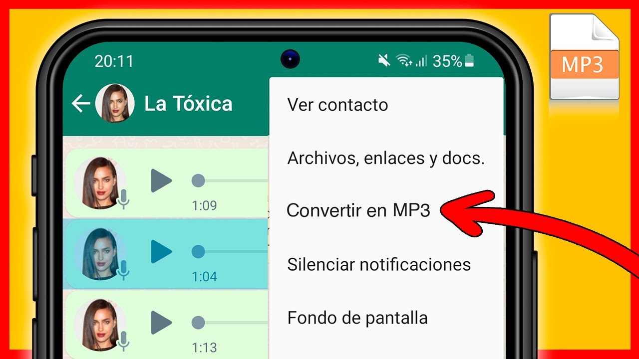 Cómo CONVERTIR AUDIOS Y NOTAS DE VOZ DE WHATSAPP A MP3 - YouTube