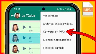 Cómo CONVERTIR AUDIOS Y NOTAS DE VOZ DE WHATSAPP A MP3