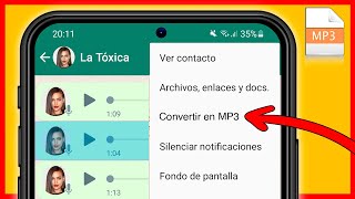 Cómo CONVERTIR AUDIOS Y NOTAS DE VOZ DE WHATSAPP A MP3 screenshot 2
