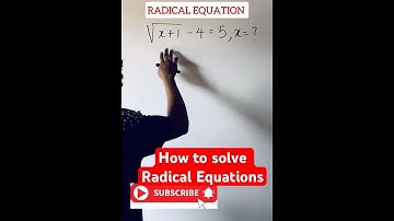 Step-by-step guide on how to solve Radical Equations #viralmathshorts