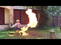 Cutting a Soda Can with a Fire Whip