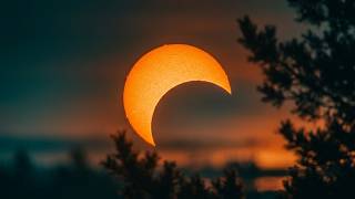 I Captured a PARTIAL SOLAR ECLIPSE in 300mm..