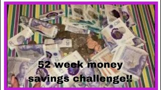 My 52 week money savings challenge 2022 - christmas fund- let’s count it together 💷💷💷
