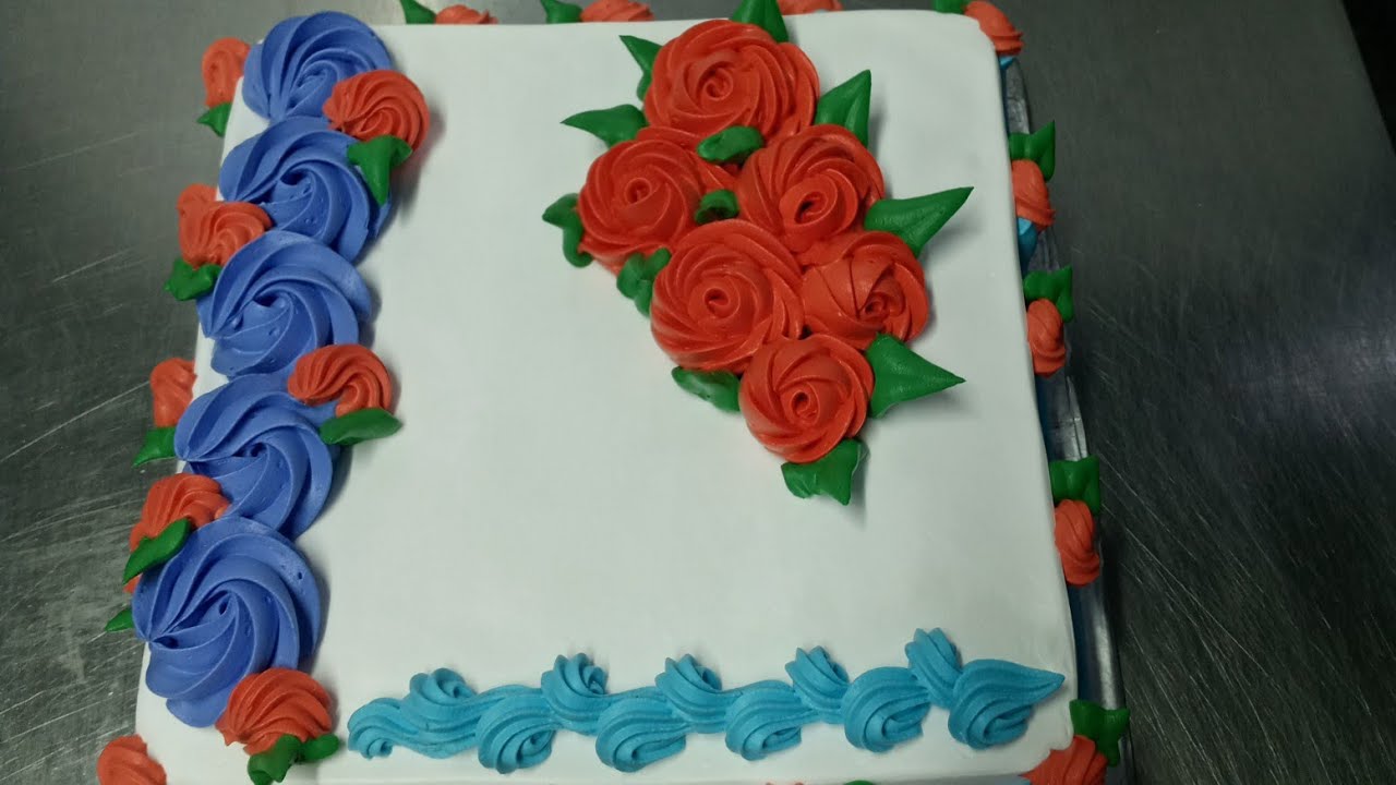 Amazing Square Shape Floral Birthday Party Cake | New Design | Luxury Flower Decoration | Birthday C