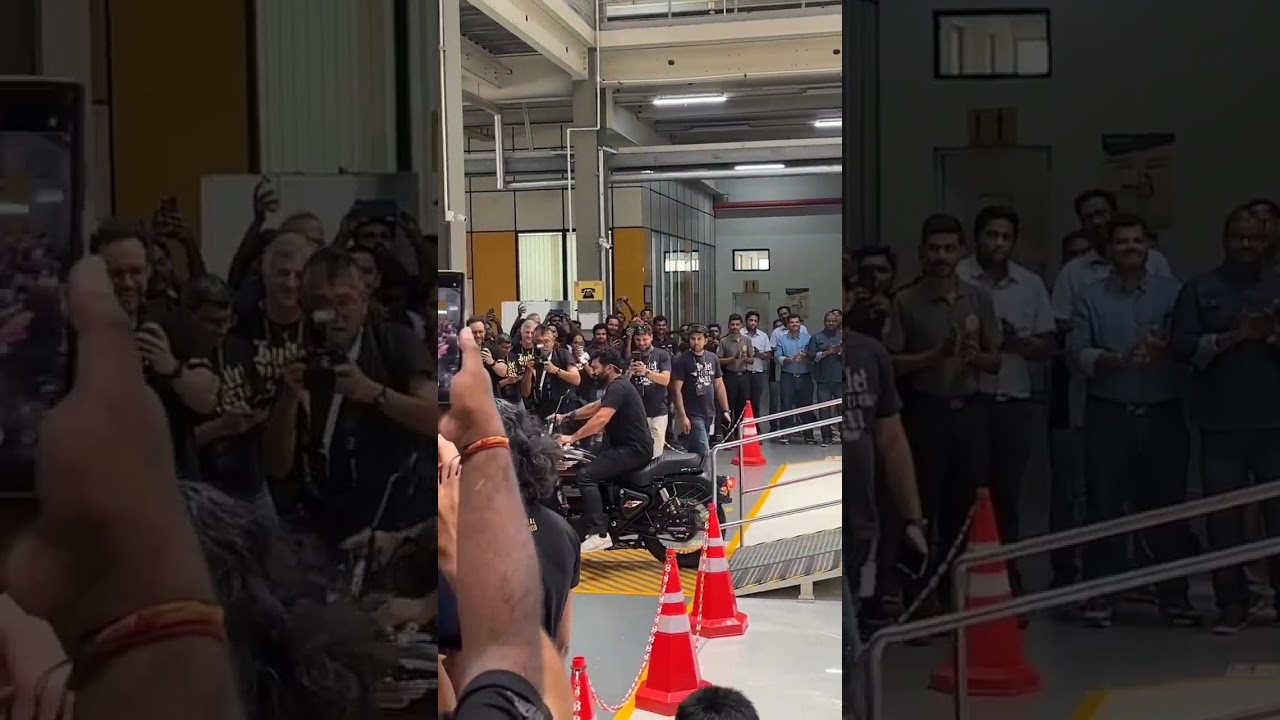 Watch Siddharth Lal drive off the very first new generation Bullet 350 from the assembly line!